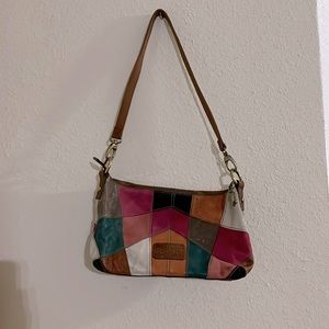 Fossil Patchwork purse